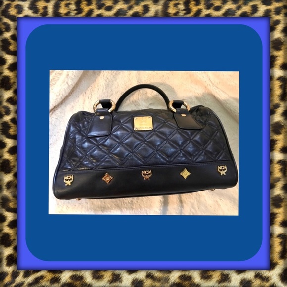 MCM Handbags - 🔥🔥SUPER SALE🔥🔥PRICE FIRM✅NO OFFERS 👑AUTHENTIC MCM Black Leather Quilt Bag